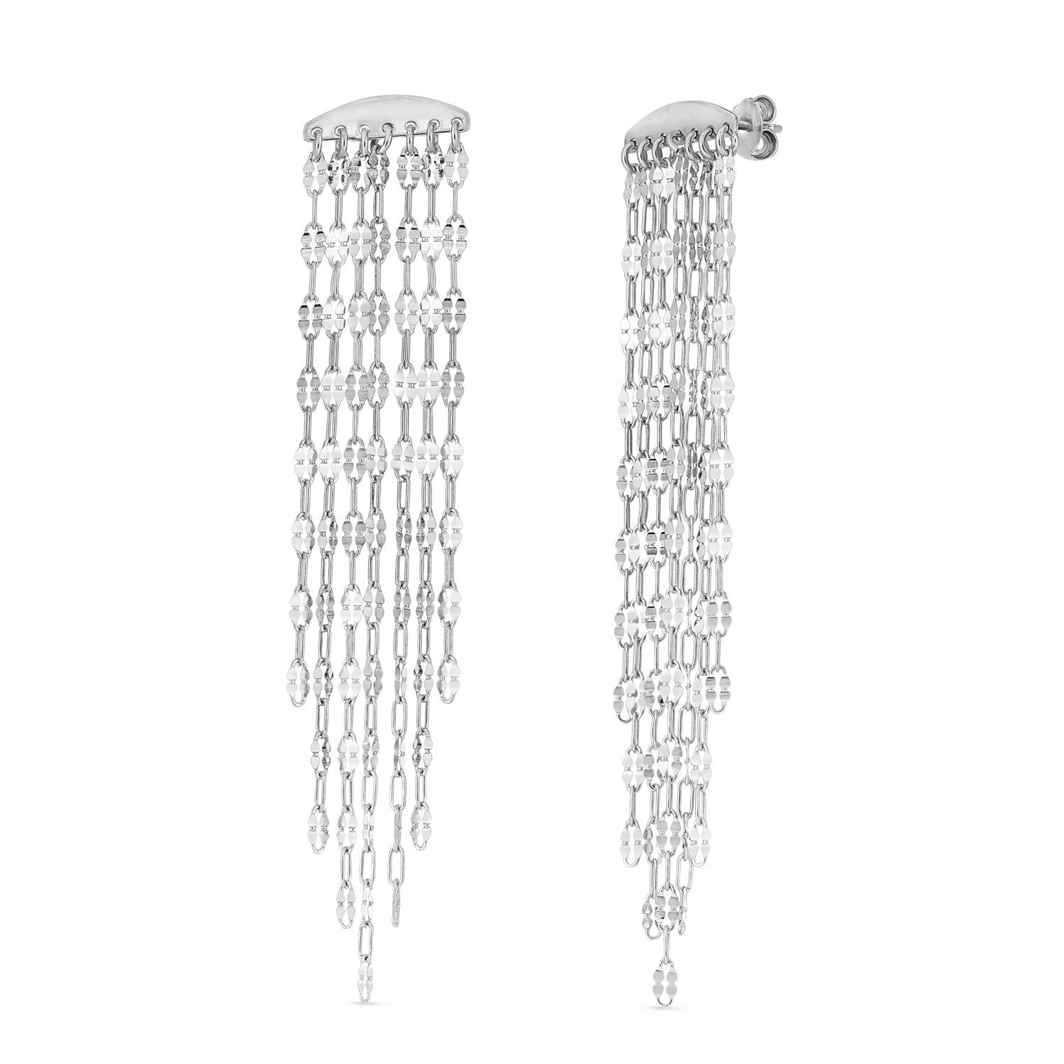 Fancy Mariner Drop Earrings Sterling Silver