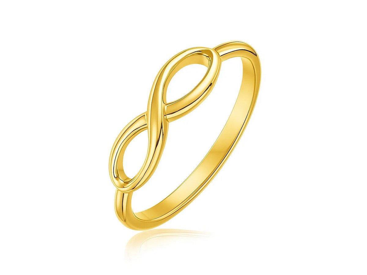 Polished Infinity Symbol Ring