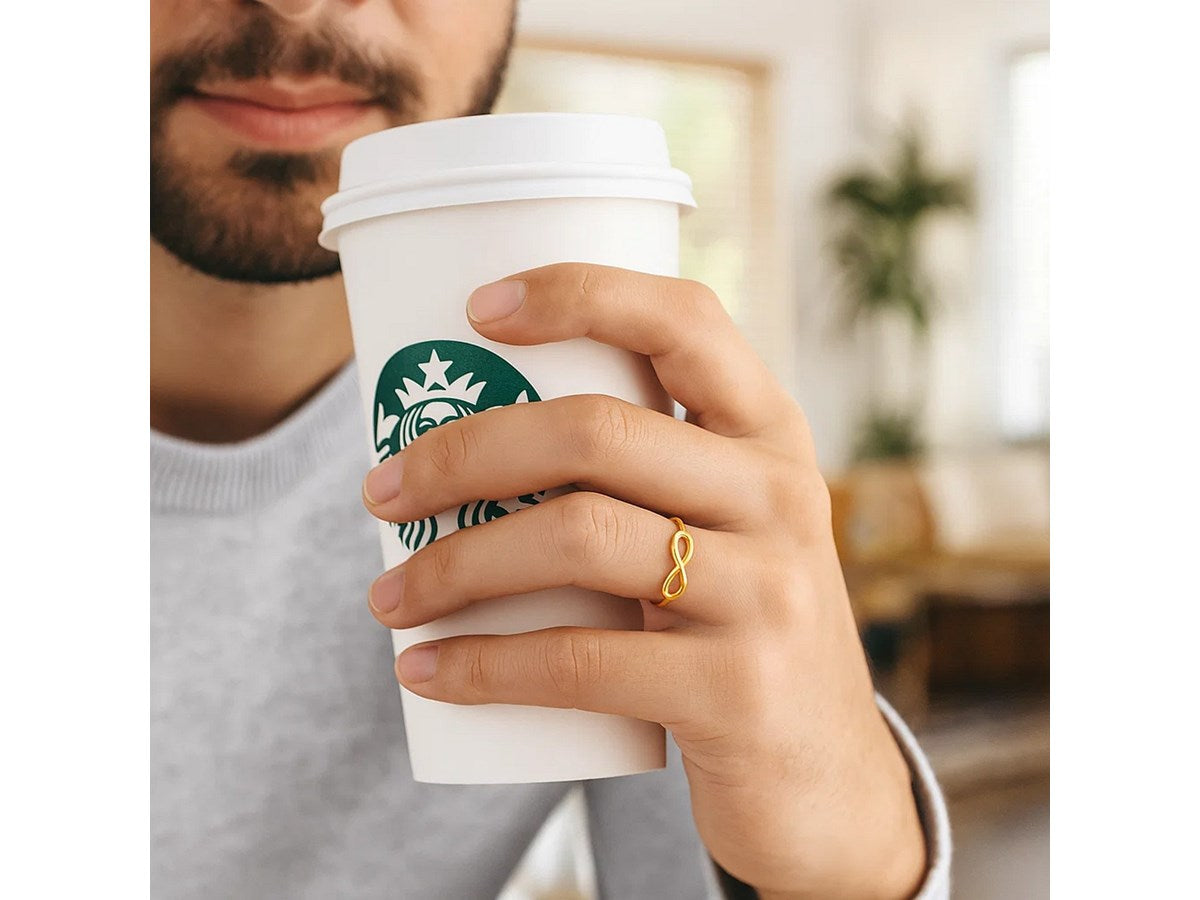 Polished Infinity Symbol Ring