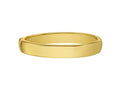 Wide Classic Polished Bangle Bracelet with Box Clasp