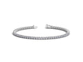 Lab Grown Diamond Tennis Bracelet in 14K White Gold (3 CTTW Round Cut)