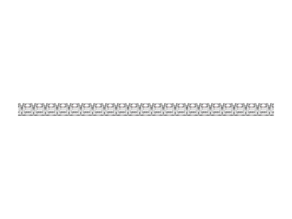 Lab Grown Diamond Tennis Bracelet in 14K White Gold (3 CTTW Round Cut)
