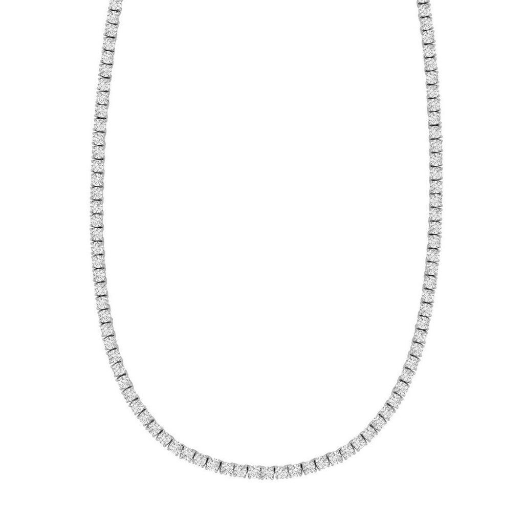 CZ Tennis Sterling Silver Necklace