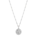Starfish Medallion Sterling Silver Necklace