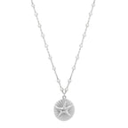 Starfish Medallion Sterling Silver Necklace