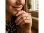 Modern X Profile Statement Ring