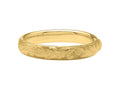 Large Engraved Floral Textured Bangle Bracelet