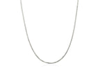 14KT White Gold Round Snake Chain Necklace 0.9mm
