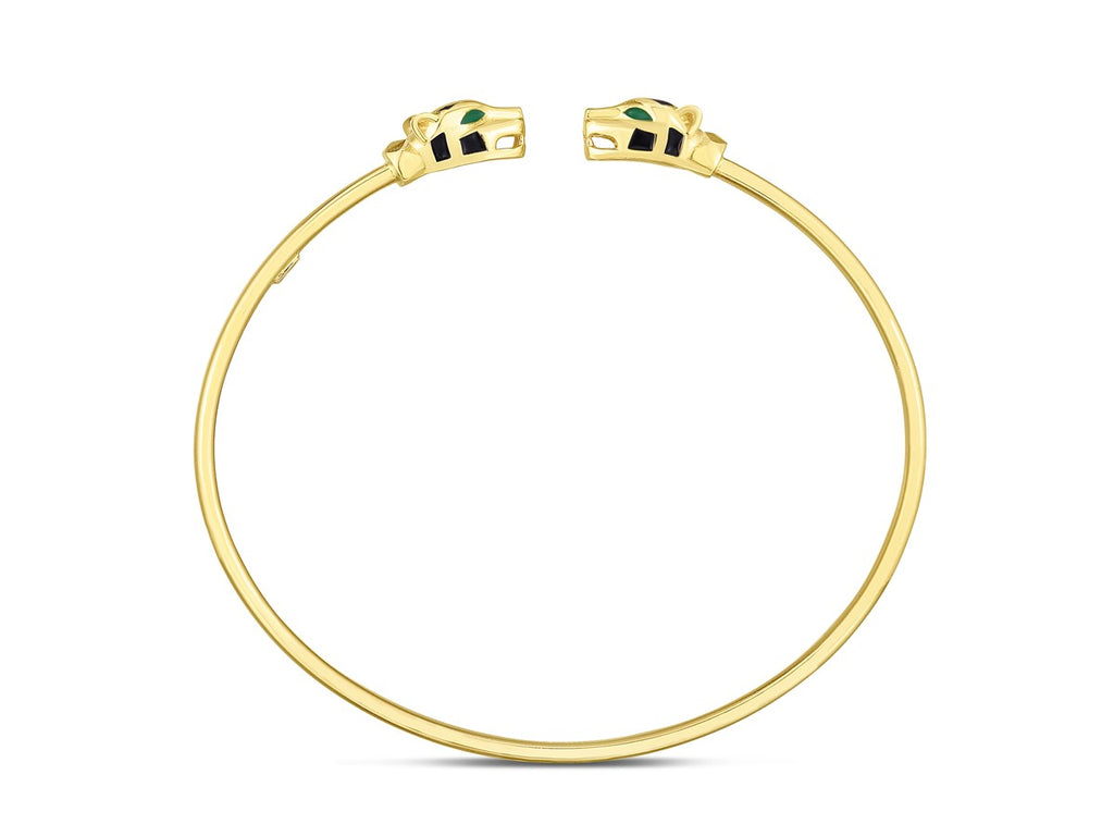Panther Design High Polish Bangle Bracelet