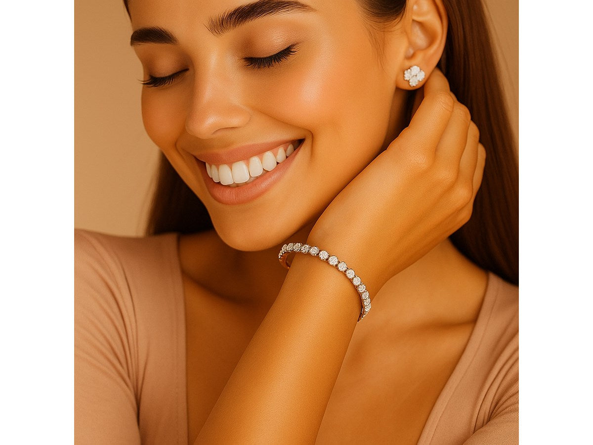 Lab Grown Diamond Tennis Bracelet