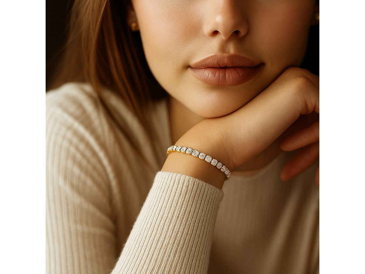 Lab Grown Diamond Tennis Bracelet