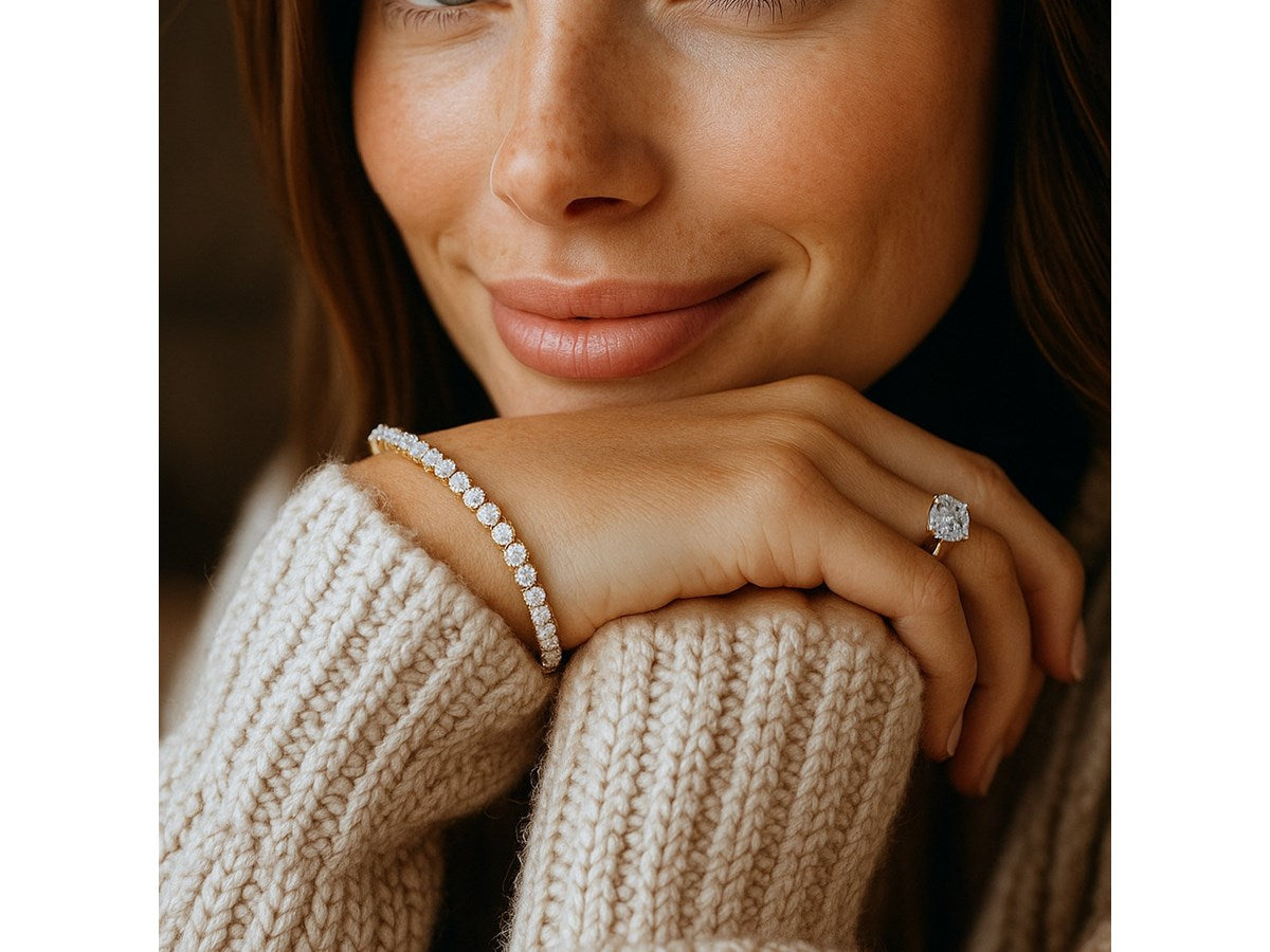 Lab Grown Diamond Tennis Bracelet
