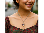 Minimalist CZ Charm Sterling Silver Necklace