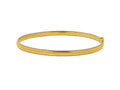 Minimalist Two-Tone 14K Bangle Bracelet 4.10mm