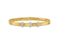 Diamond Station Omega Cuff Bangle 0.11 CT