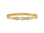 Diamond Station Omega Cuff Bangle 0.11 CT
