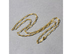 Gold Plated Paperclip Chain Necklace in Sterling Silver (2.50 mm)