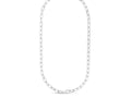 Squared Paperclip Chain Necklace in Sterling Silver (10.20 mm)
