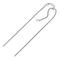 Sterling Silver Adjustable Popcorn Chain Necklace – 0.80 mm