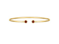 Garnet Open Cuff Bangle 2.00mm