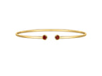 Garnet Open Cuff Bangle 2.00mm