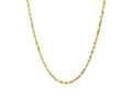 14KT Yellow Gold Diamond Cut Rope Chain Necklace