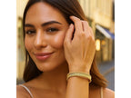 Pallina Ribbed Cuff Bangle 9.00mm