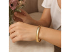 Pallina Ribbed Cuff Bangle 9.00mm
