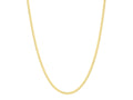 Yellow Gold Plated Oval Snake Chain Necklace