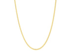 Yellow Gold Plated Oval Snake Chain Necklace