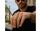 Tri-Color Twist Design Stackable Ring
