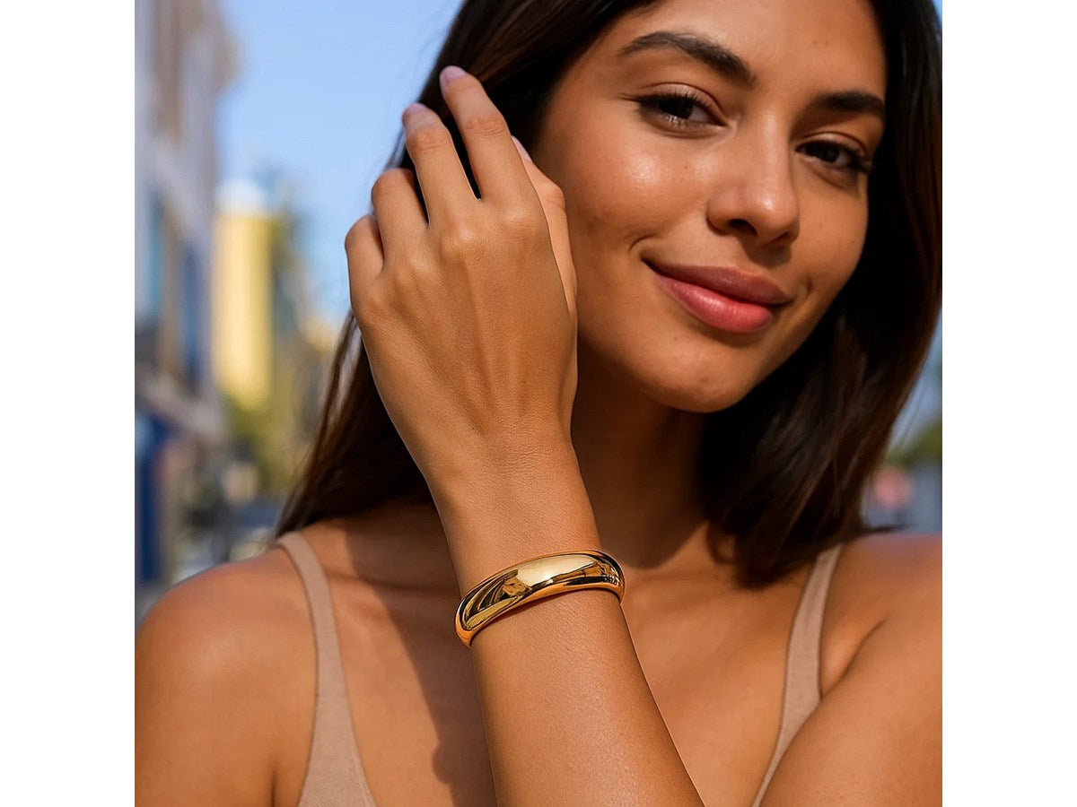 Wide Classic Polished Bangle 13.50mm