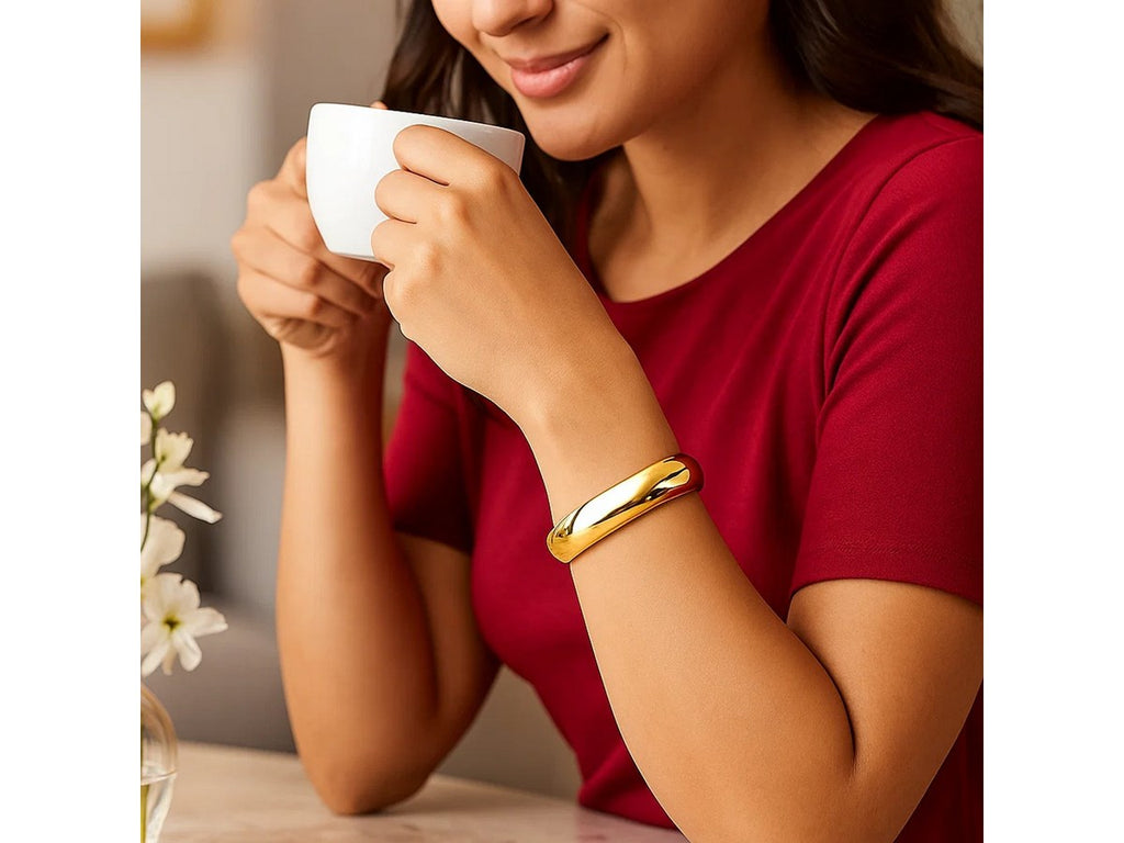 Wide Classic Polished Bangle 13.50mm