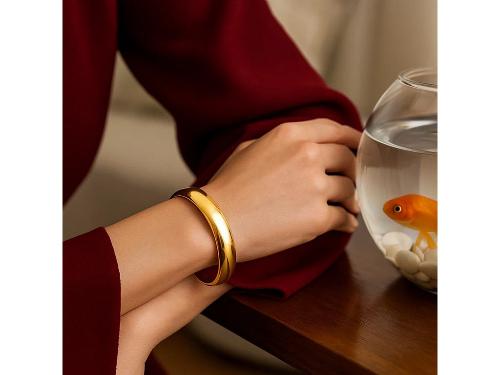 Wide Classic Polished Bangle 13.50mm