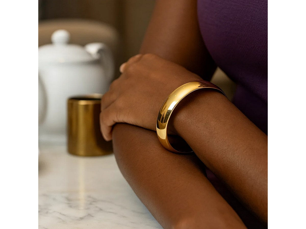 Wide Classic Polished Bangle 13.50mm