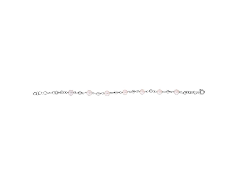 Freshwater Pearl Beaded Sterling Silver Necklace