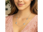 Heart Station Sterling Silver Chain Necklace