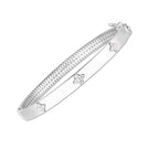 Trilogy Diamond Bangle 5.40mm White Finish