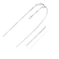 Sterling Silver Adjustable Piatto Chain Necklace