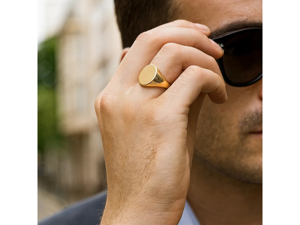 Classic Oval Signet Statement Ring