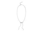 Elegant Snake Chain Bow Necklace with Polished Finish