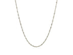 Sterling Silver Singapore Chain Necklace