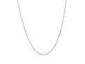 Sterling Silver Rhodium Plated 16" Cable Chain Necklace