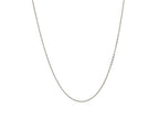 Sterling Silver Rhodium Plated 16" Cable Chain Necklace