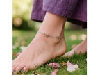 Two-Tone Triple Ring Station Anklet