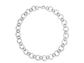Bold Round Link Chain Necklace Polished Finish