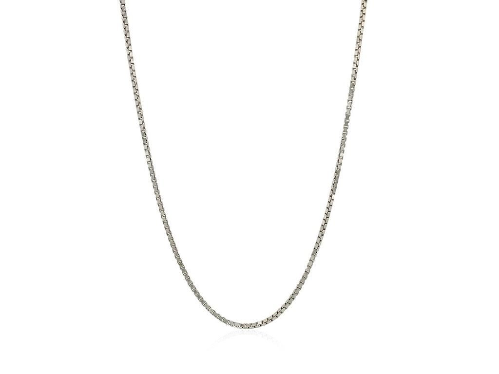 Sterling Silver Adjustable Box Chain Necklace