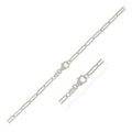 Rhodium Paperclip Chain Anklet