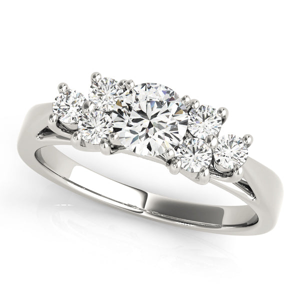 Trellis Cluster Side Engagement Ring