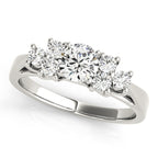 Trellis Cluster Side Engagement Ring